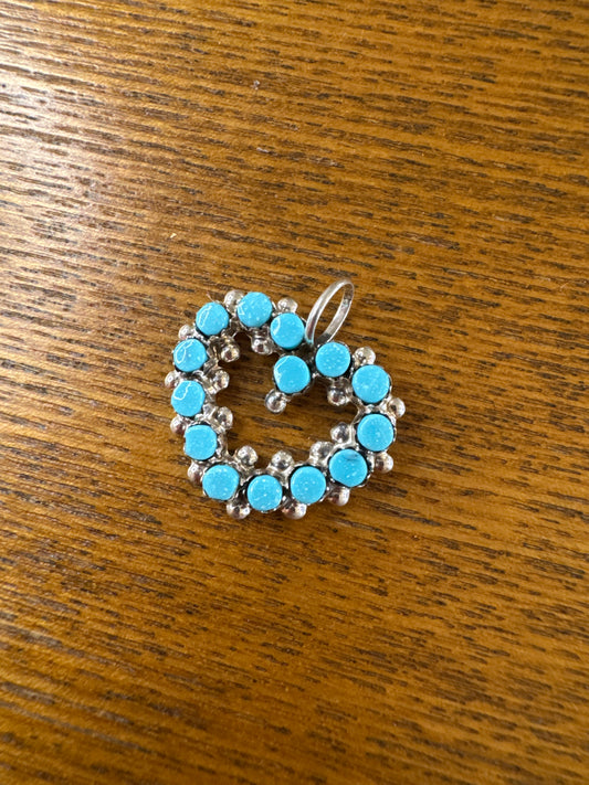 Zuni Turquoise Heart Pendant