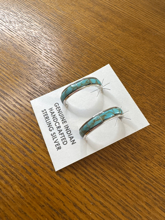 Turquoise Hoop Earrings