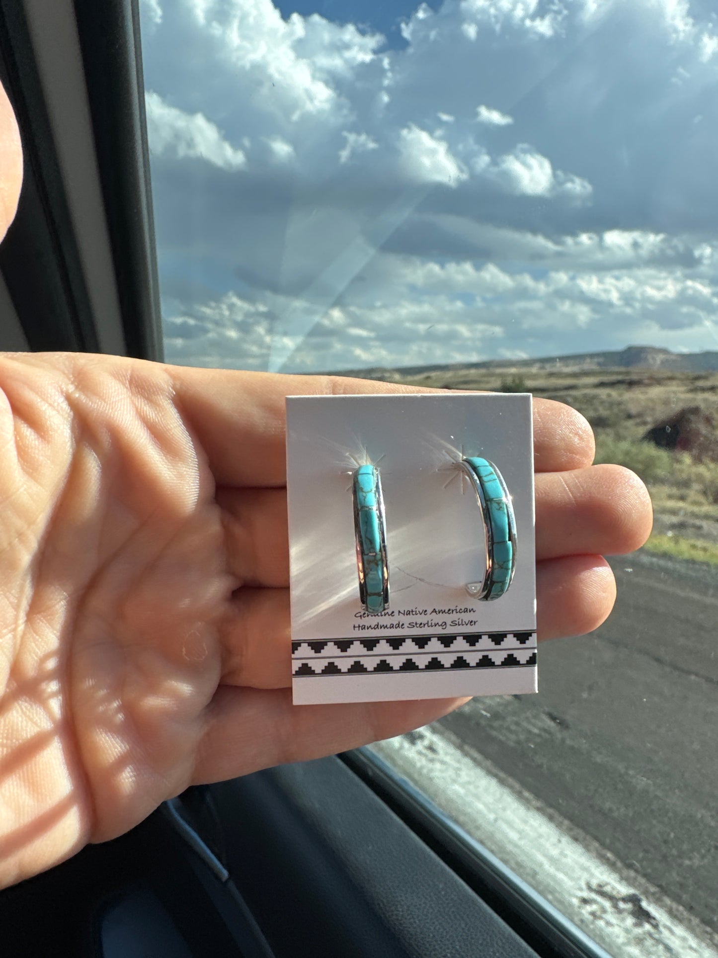Turquoise Inlay Earrings