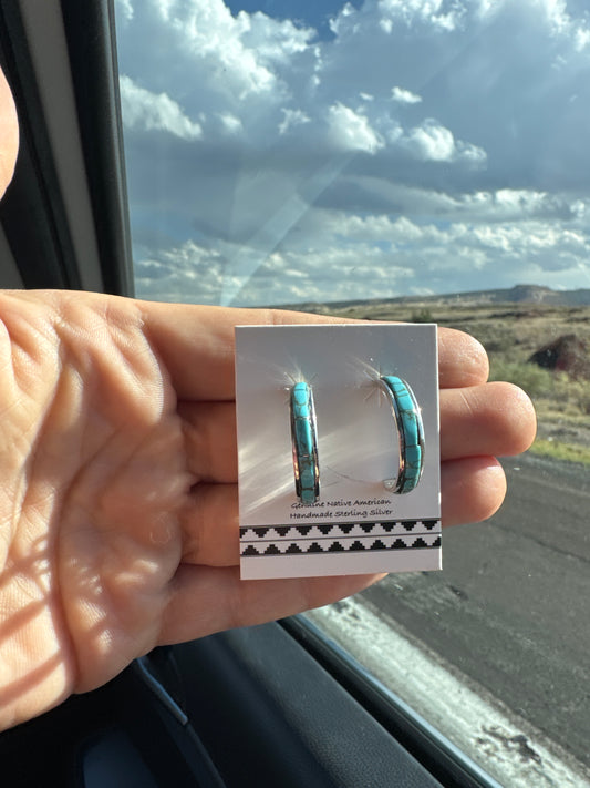 Turquoise Inlay Earrings