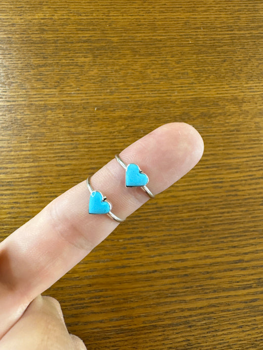 Turquoise Heart Ring | size 6