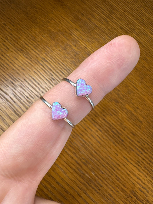 Opal Heart Rings | multiple sizes