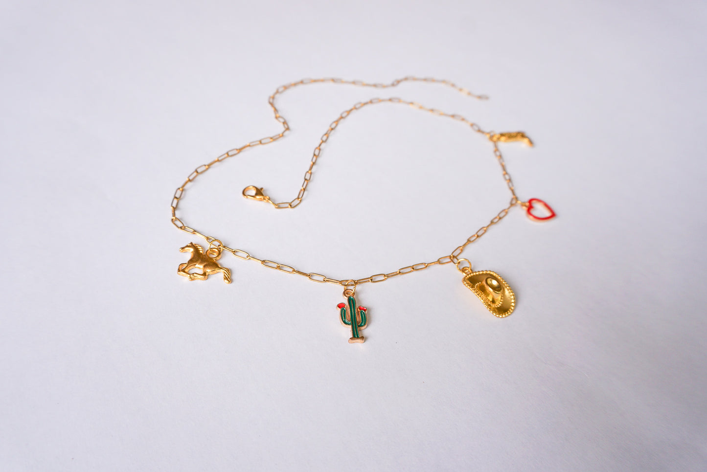 Cowboy Kiss Charm Necklace - Wander West Collection