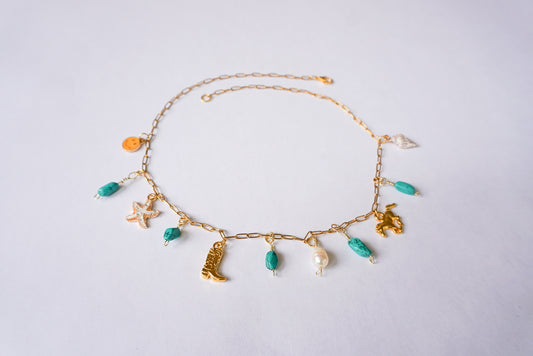 Coastal Cowgirl Charm Necklace - Wander West Collection
