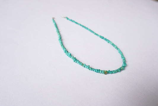 Turquoise Small Nugget Bead Necklace