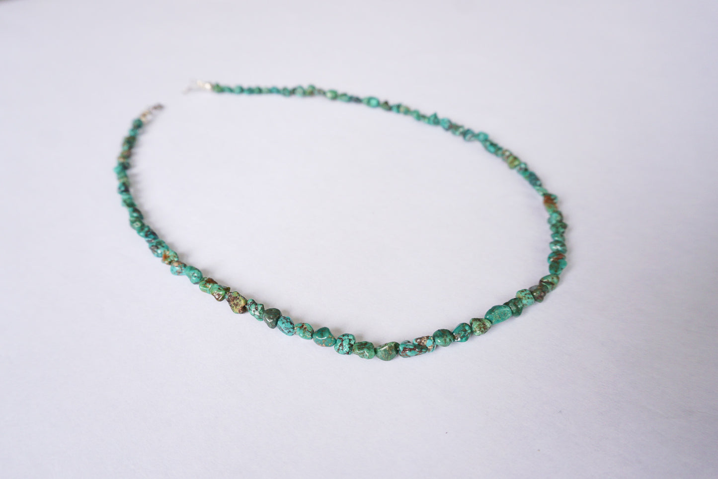 Turquoise Small Boulder Nugget Bead Necklace