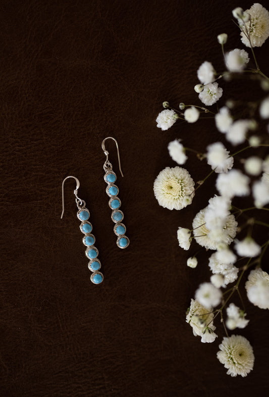 Zuni Kingman Turquoise Earrings