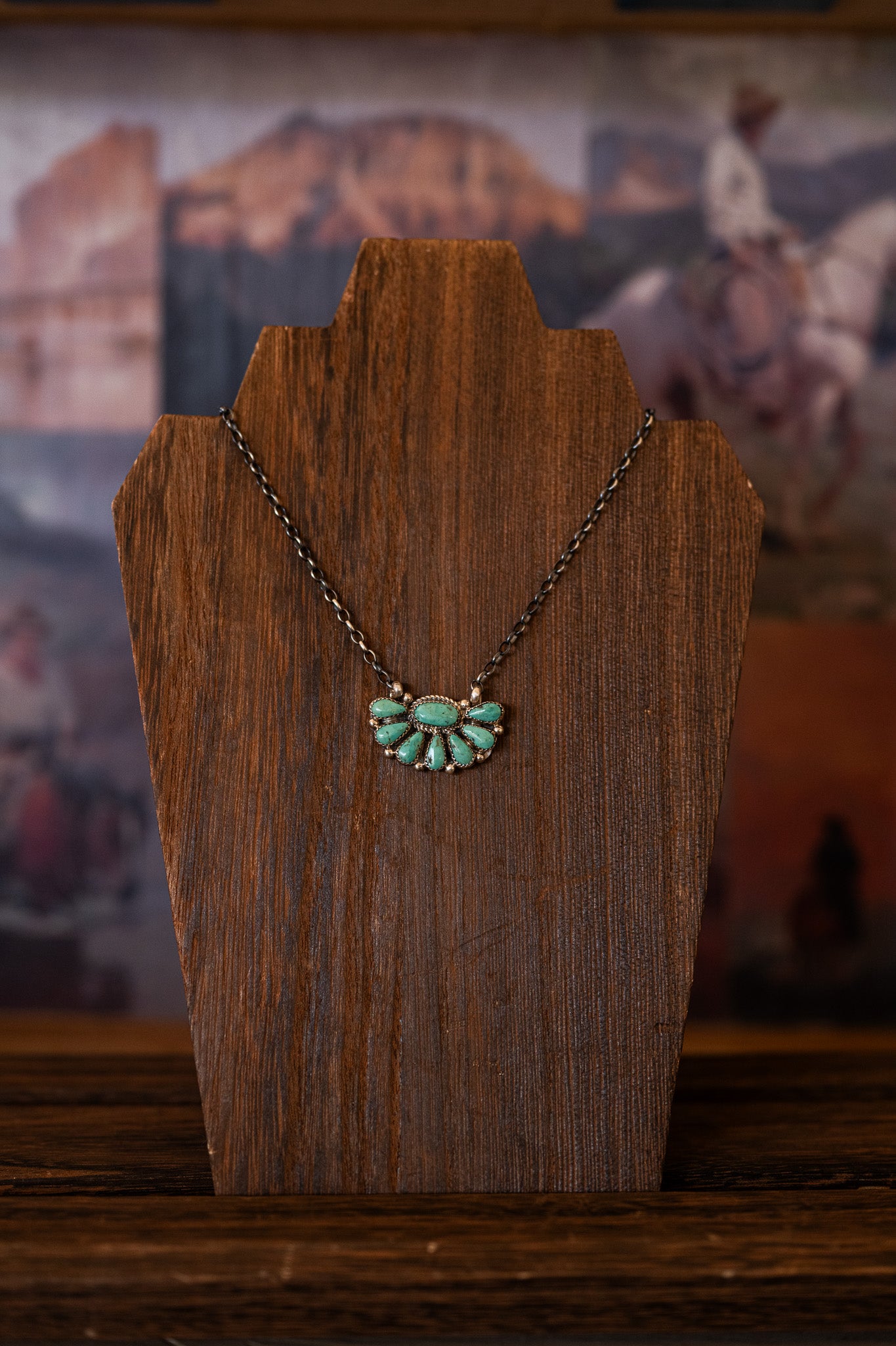 Zuni Kingman Turquoise Necklace