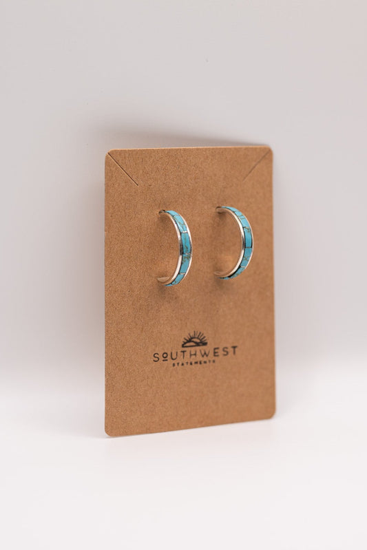 Turquoise Hoop Earrings