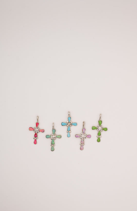 Zuni Cross Pendant | Multiple Stone