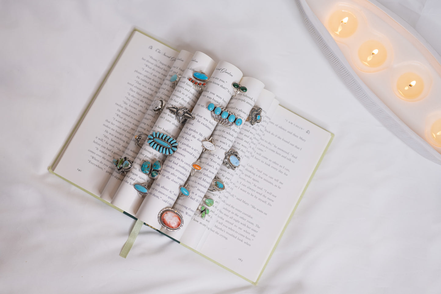 Navajo Turquoise Cluster Ring
