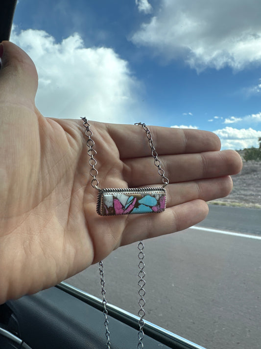 Cotton Candy Bar Necklace