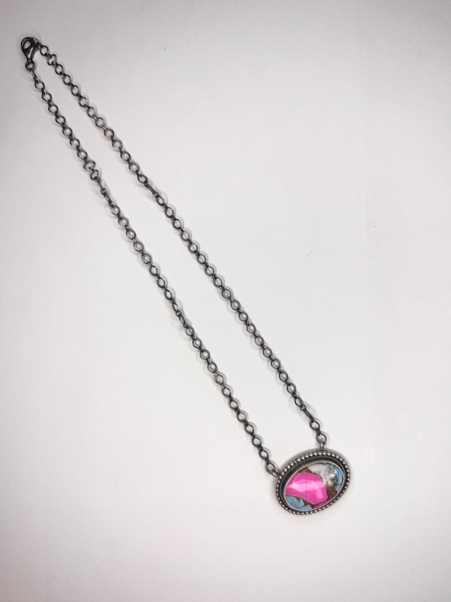 Cotton Candy Turquoise Chain Necklace