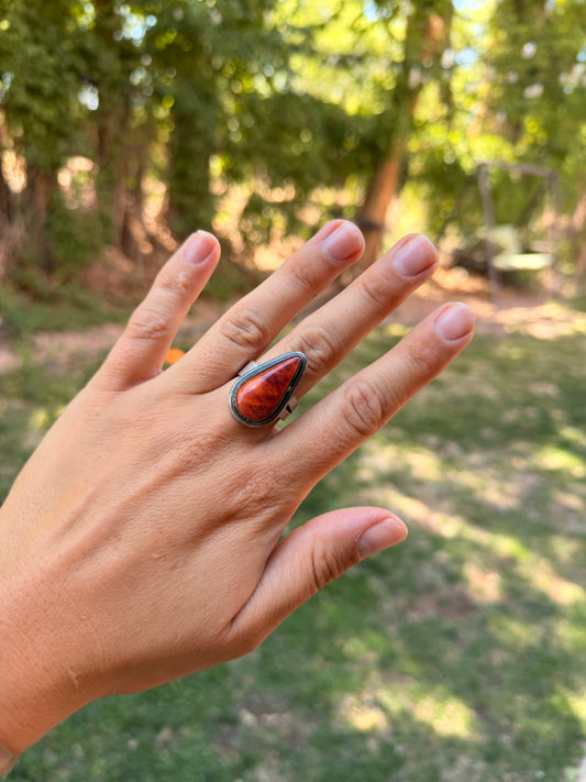 Spiny Oyster Ring | Adjustable