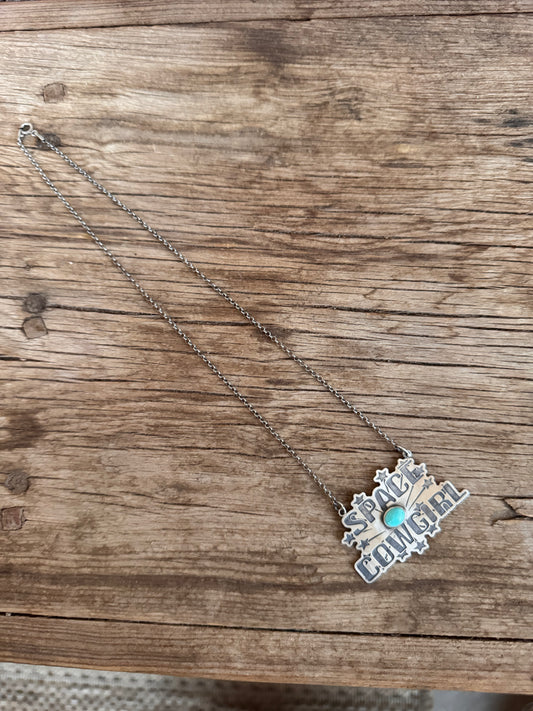 Space Cowgirl Silver Chain Necklace