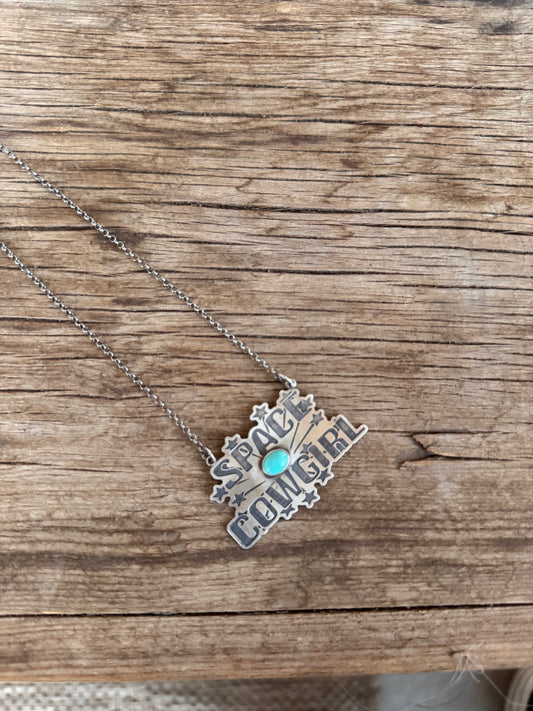 Space Cowgirl Silver Chain Necklace