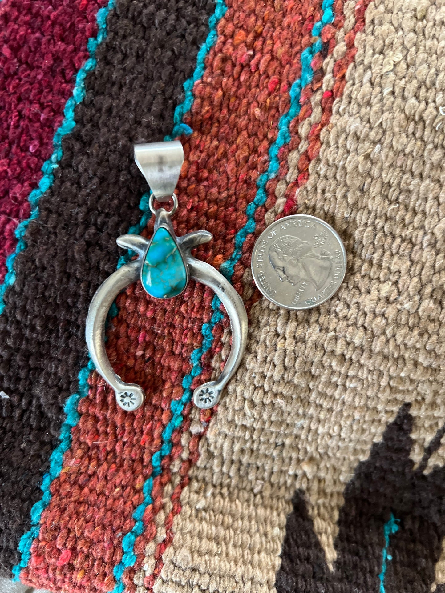 Blue Ridge Turquoise Naja Pendant