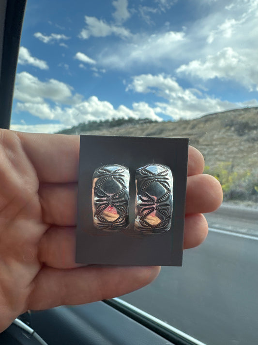 Silver earrings