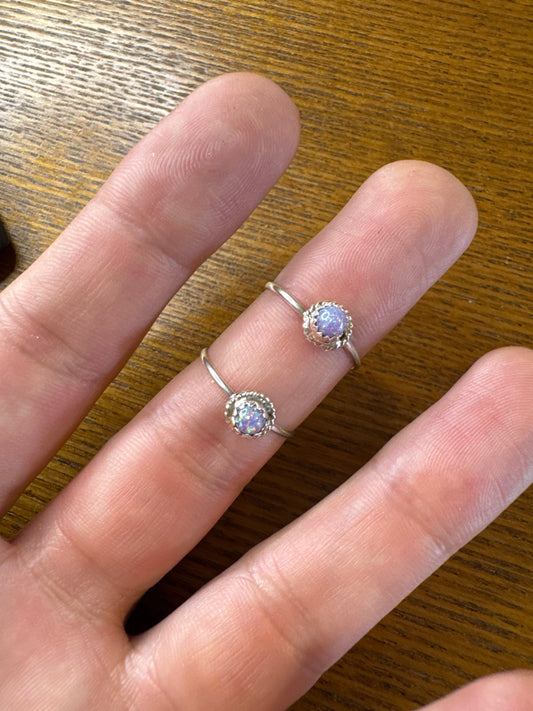 Purple Opal Ring