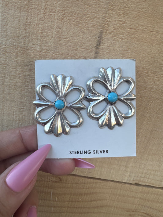 Silver and Turquoise Earrings
