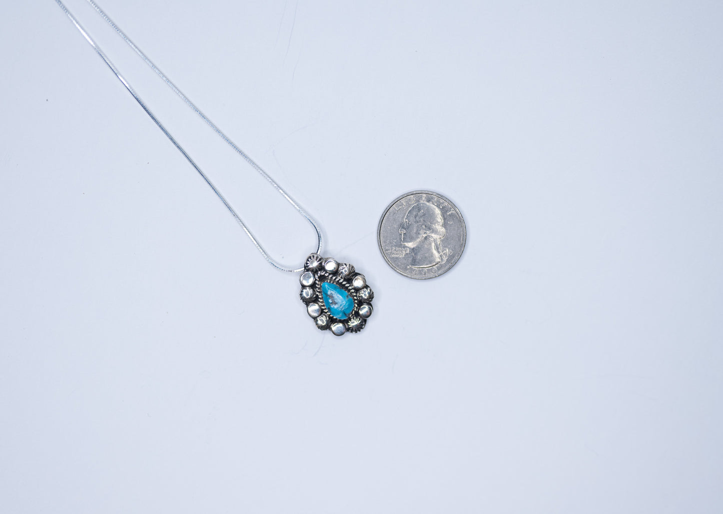 Silver and Turquoise Pendant