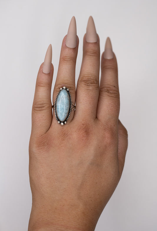 Almond Turquoise Ring