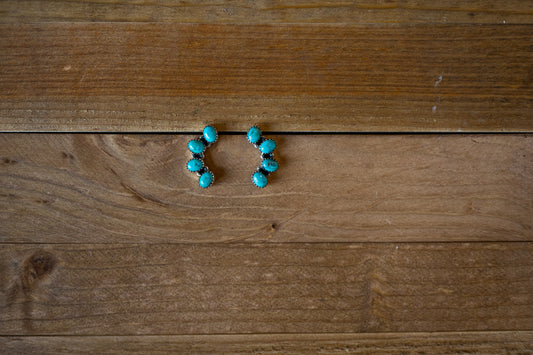 Crescent Turquoise Earrings