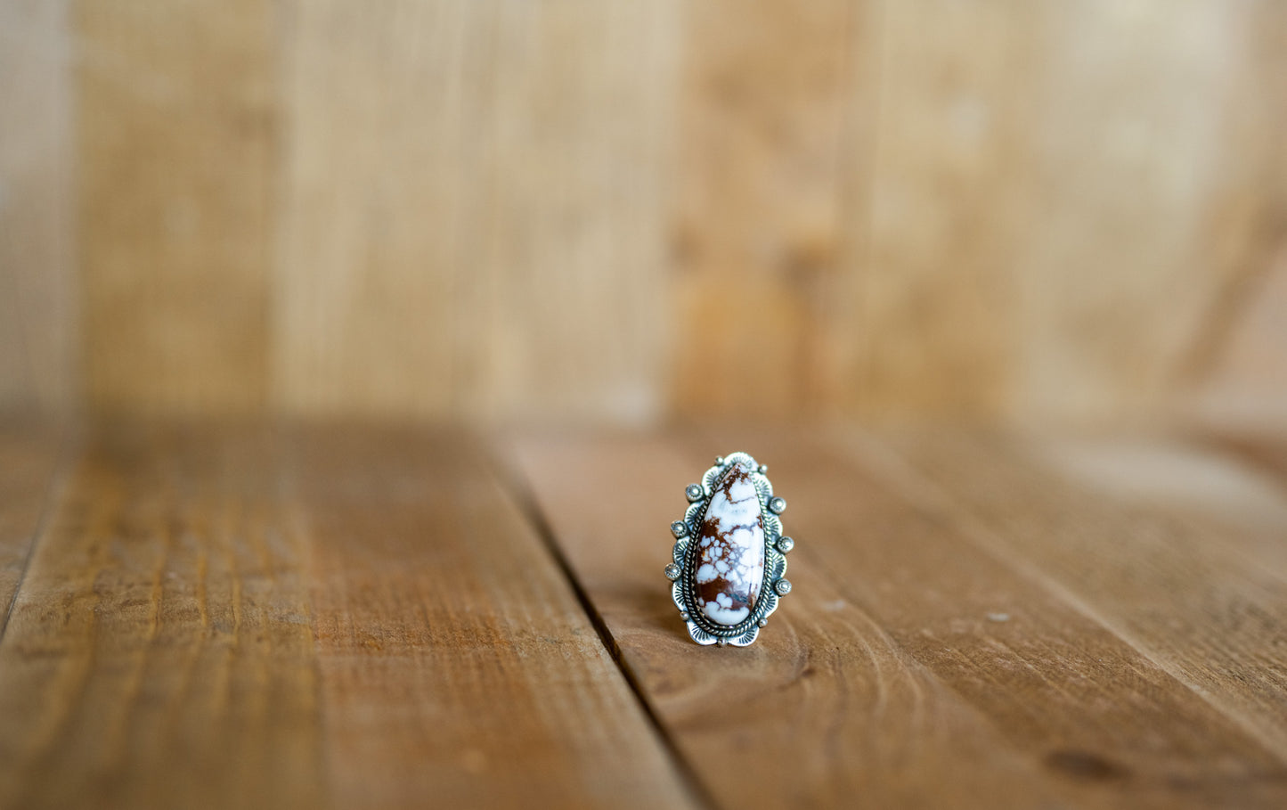 Wild Horse Teardrop Ring | adjustable