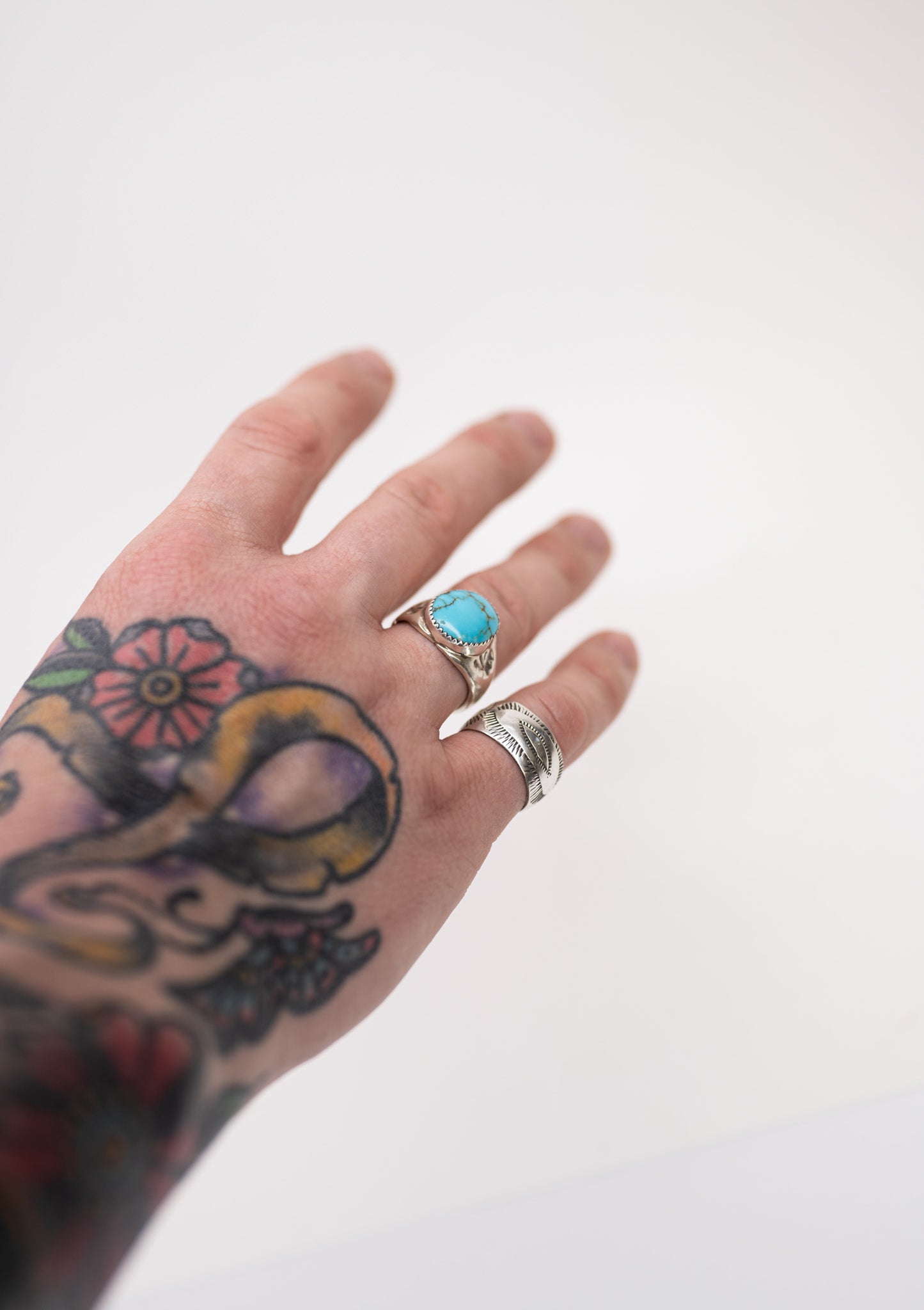 Mens Turquoise Stone Ring | Size 11