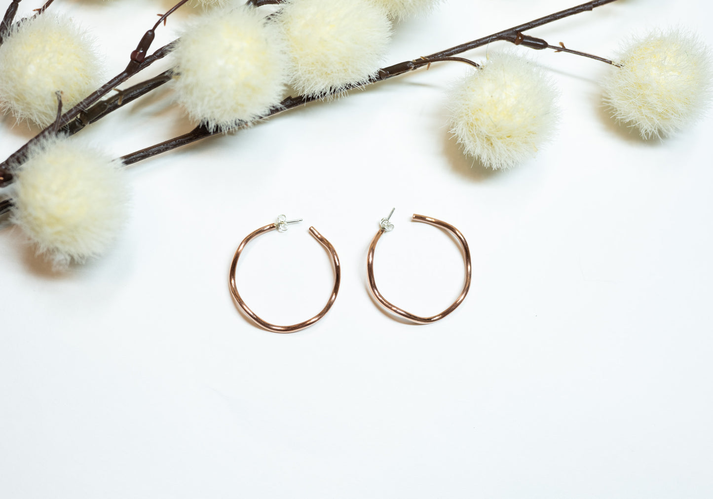 Copper Hoop Earrings