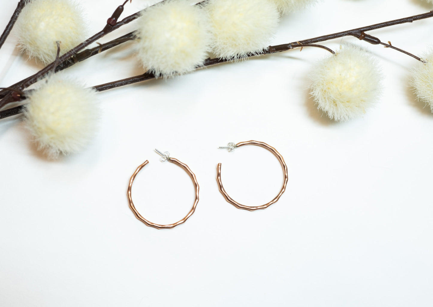 Copper Hoop Earrings