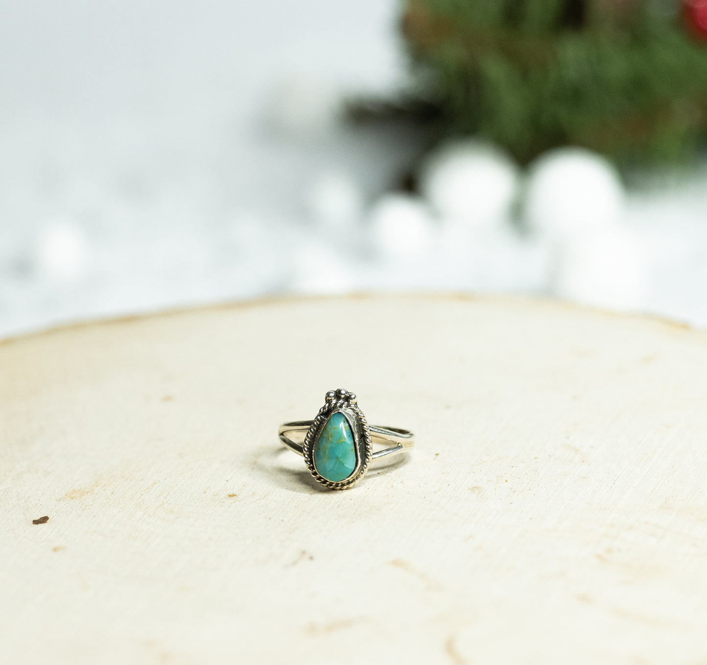 Teardrop Turquoise Ring | Size 9