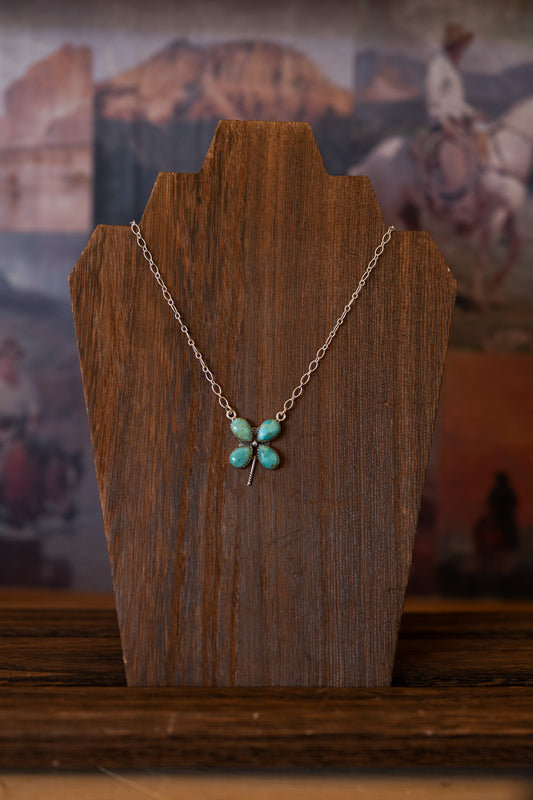 Turquoise Four-Leaf Clover Necklace