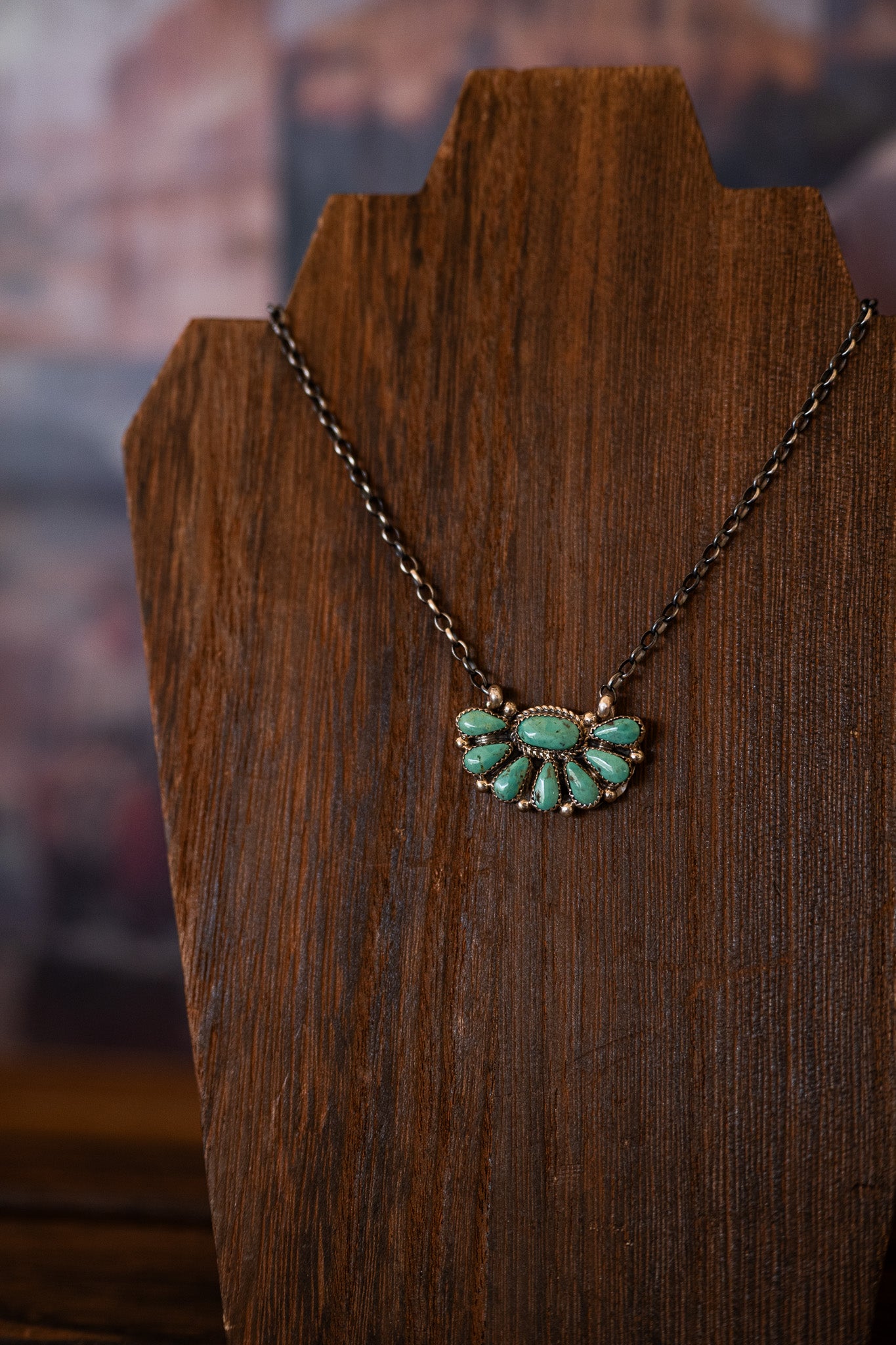 Zuni Kingman Turquoise Necklace