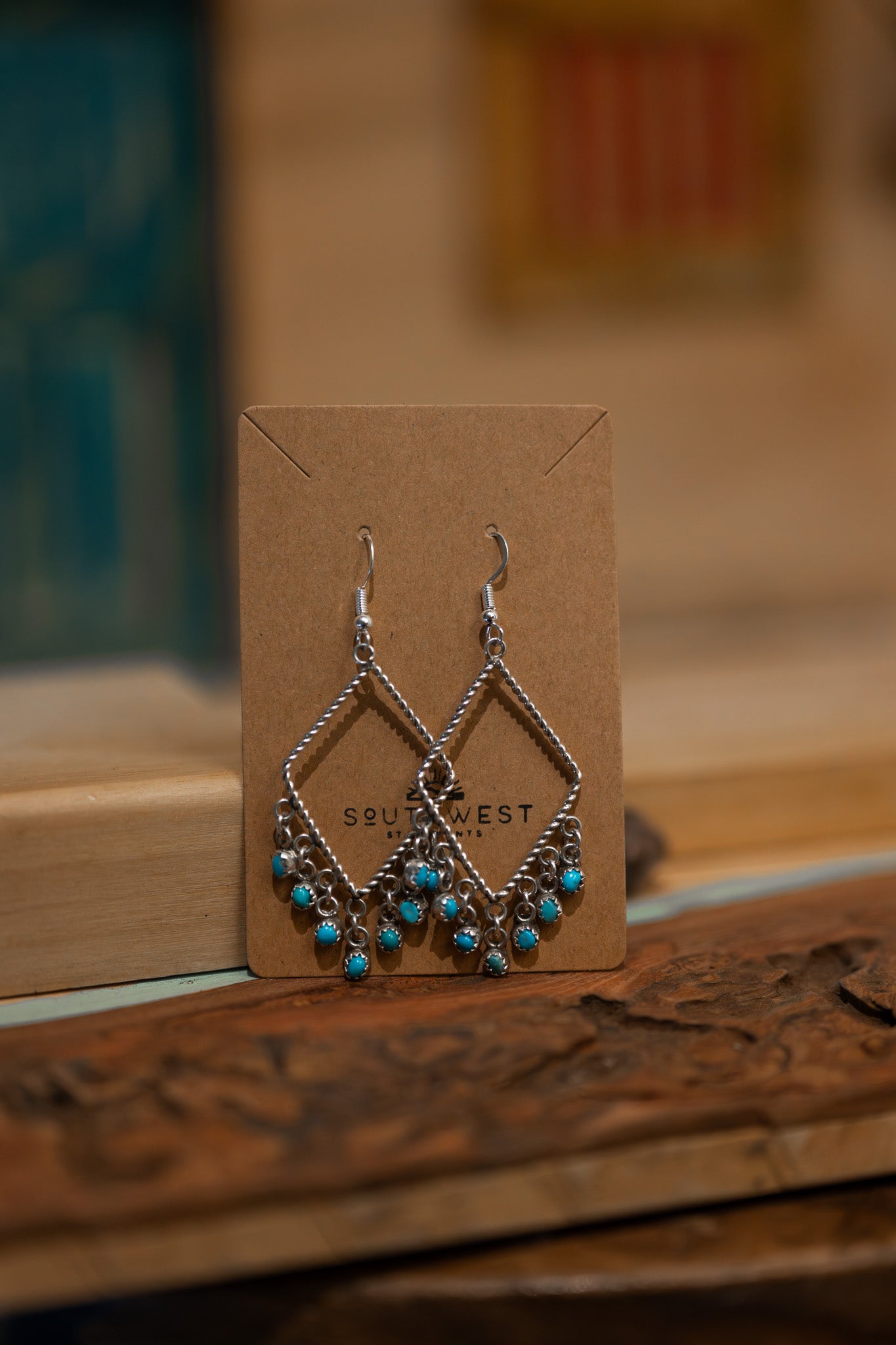 Navajo Dangle Earring with Turquoise