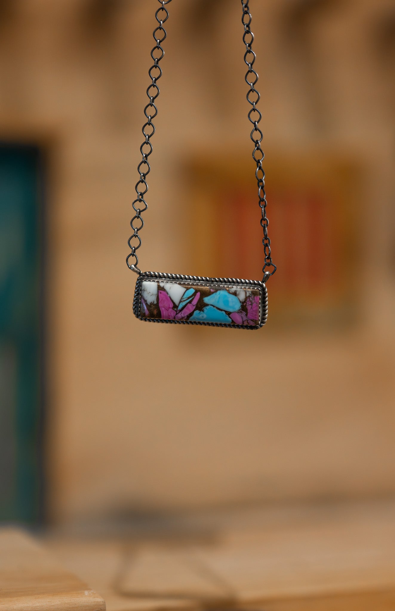 Cotton Candy Bar Necklace