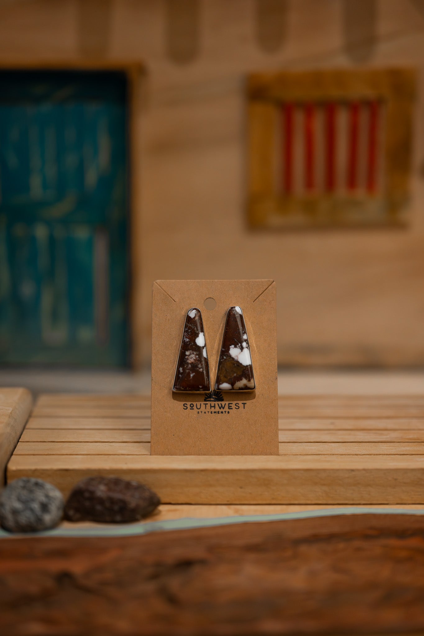Wild Horse Earrings by Leslie Nez