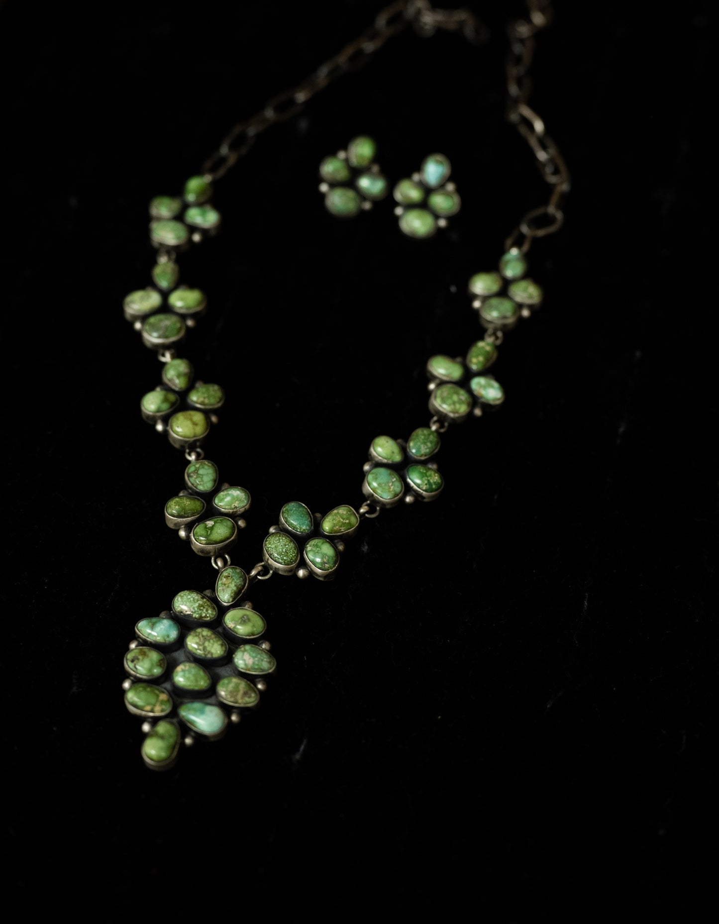 Sonoran Gold Necklace and Earring Set by Dave Skeets