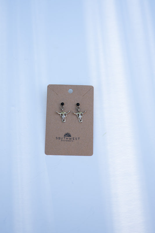 Cow Skull Earrings