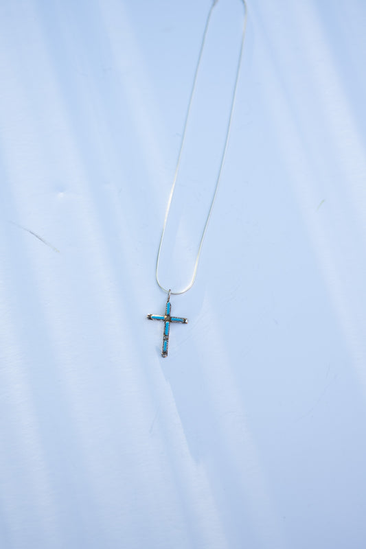 Zuni Cross Pendant Necklace