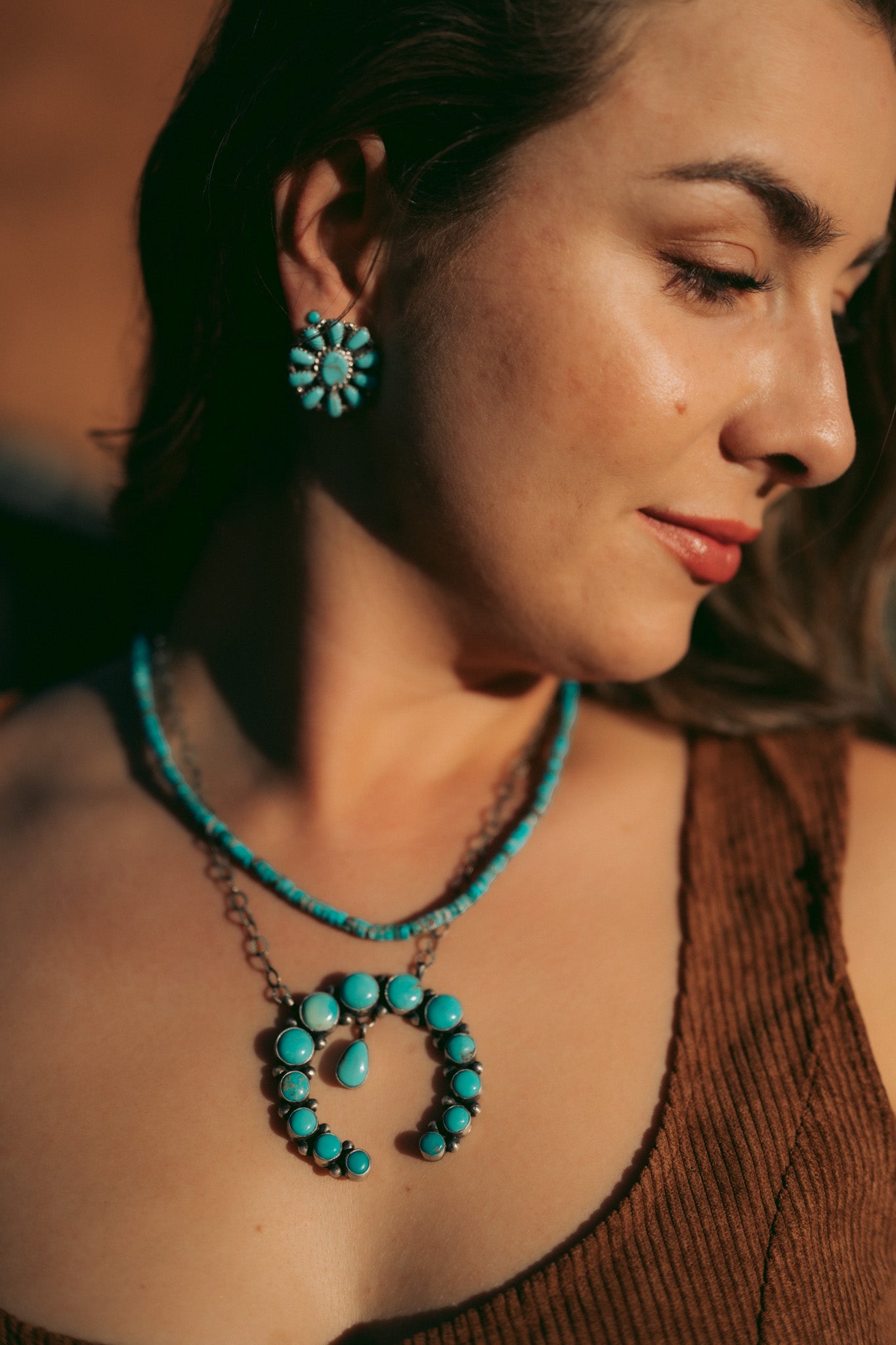 Turquoise Naja Chain Necklace