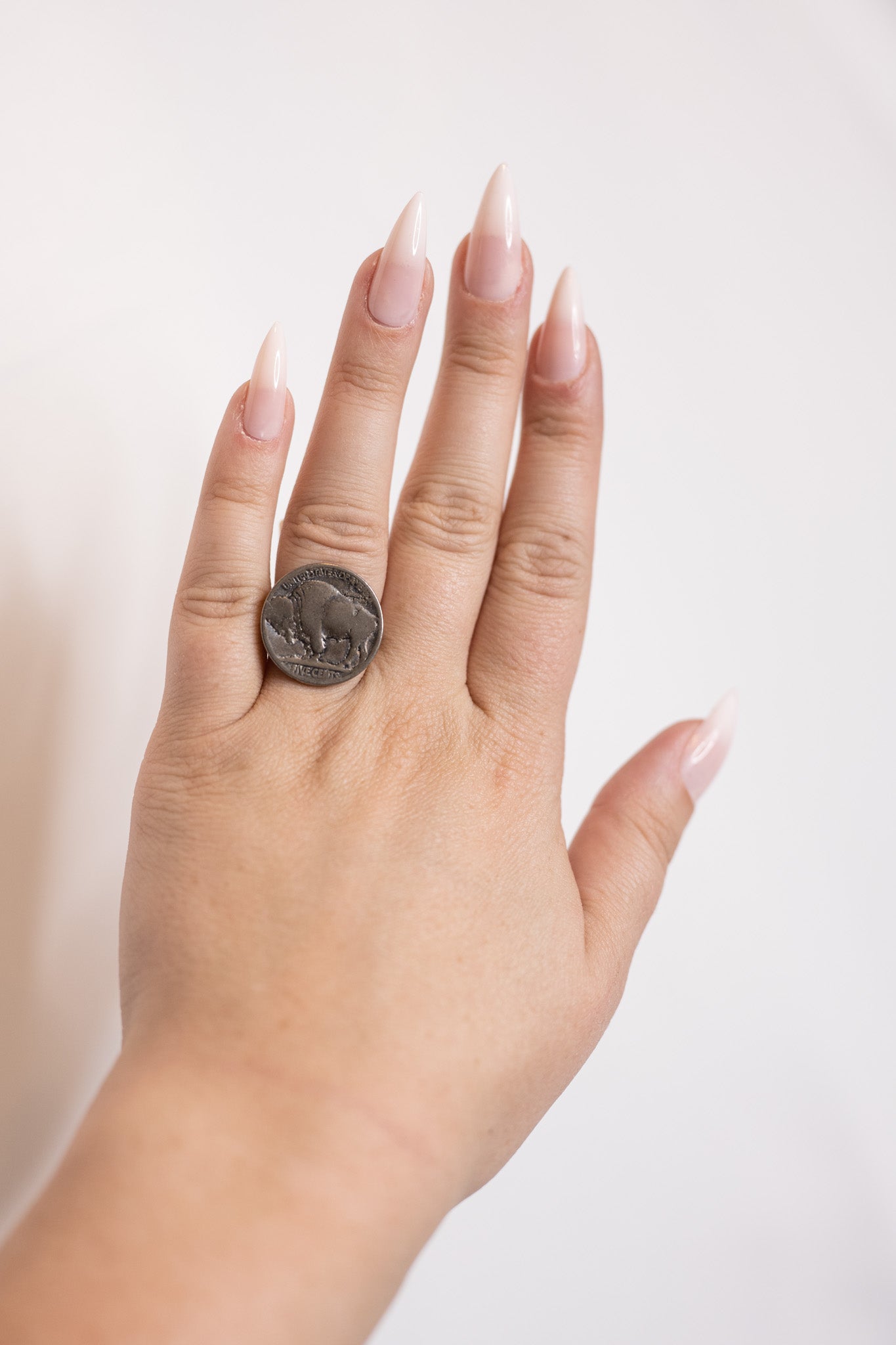 Buffalo Nickel Coin Ring | size 8