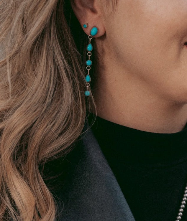 Sleeping Beauty Turquoise Drop Earrings