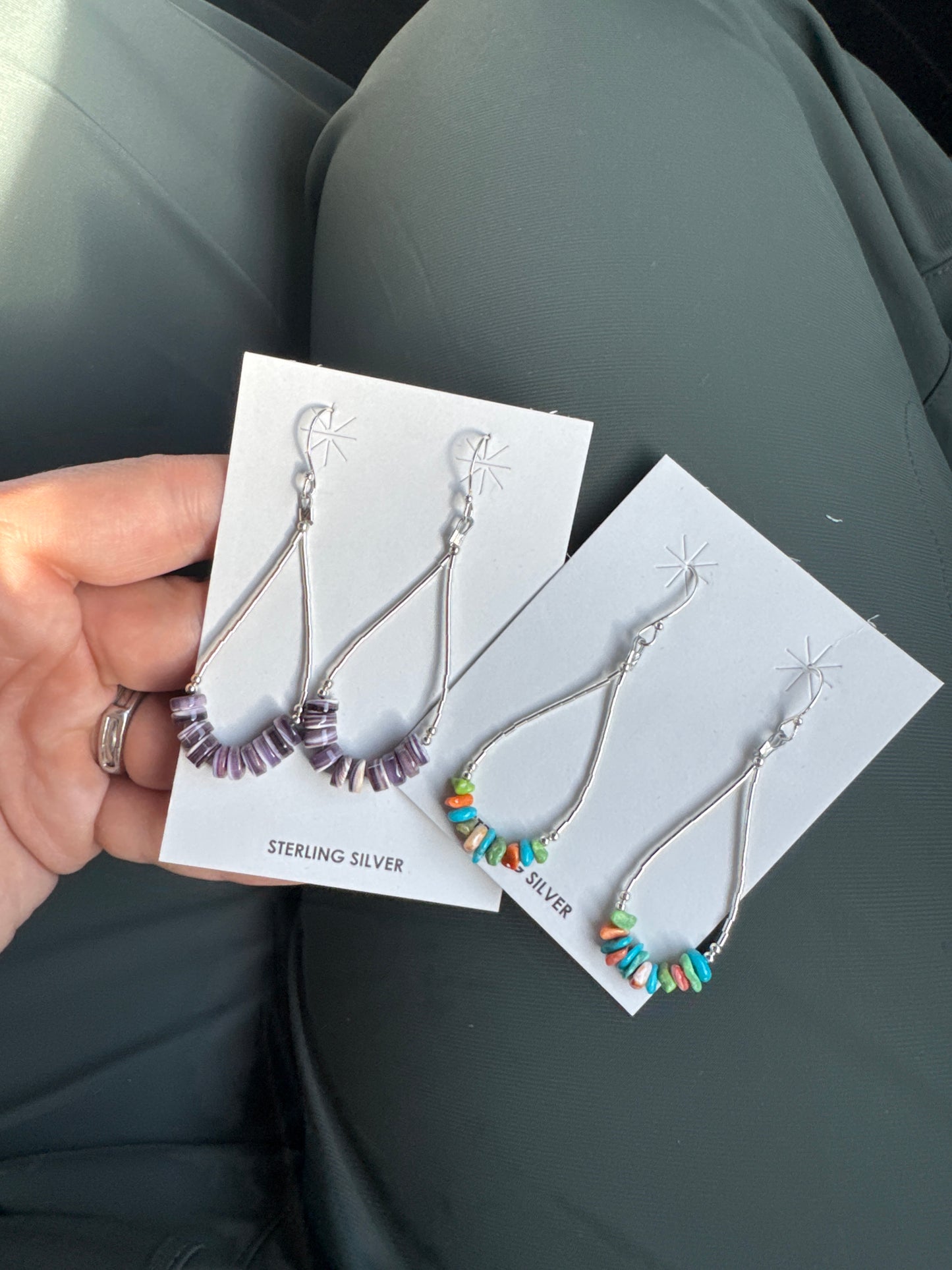 Bead & Stone Earrings