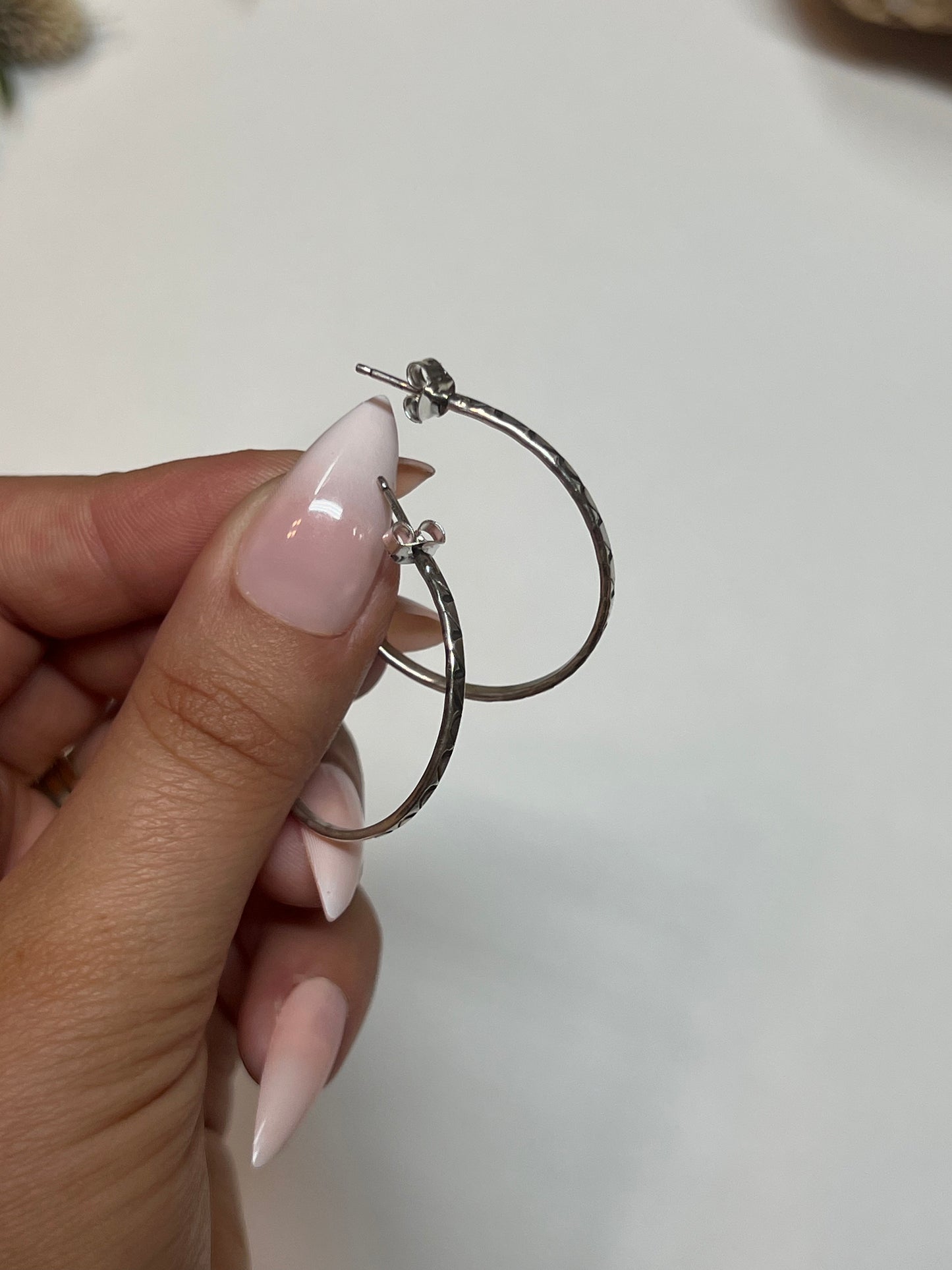 Silver Hoop Earrings