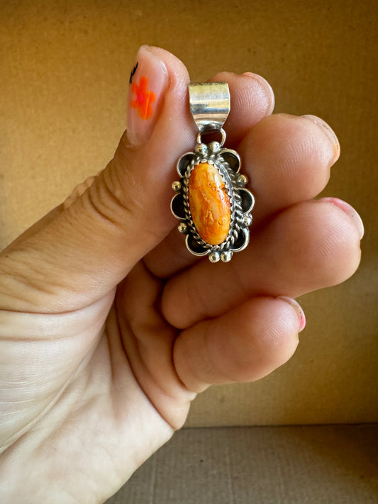 Small Coral Pendant