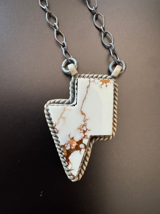 Wild Horse Lighting Bolt Necklace