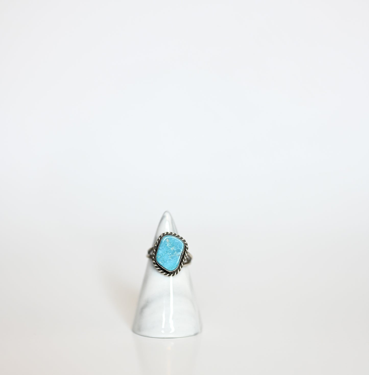 Handmade Navajo Turquoise Ring | Size 6