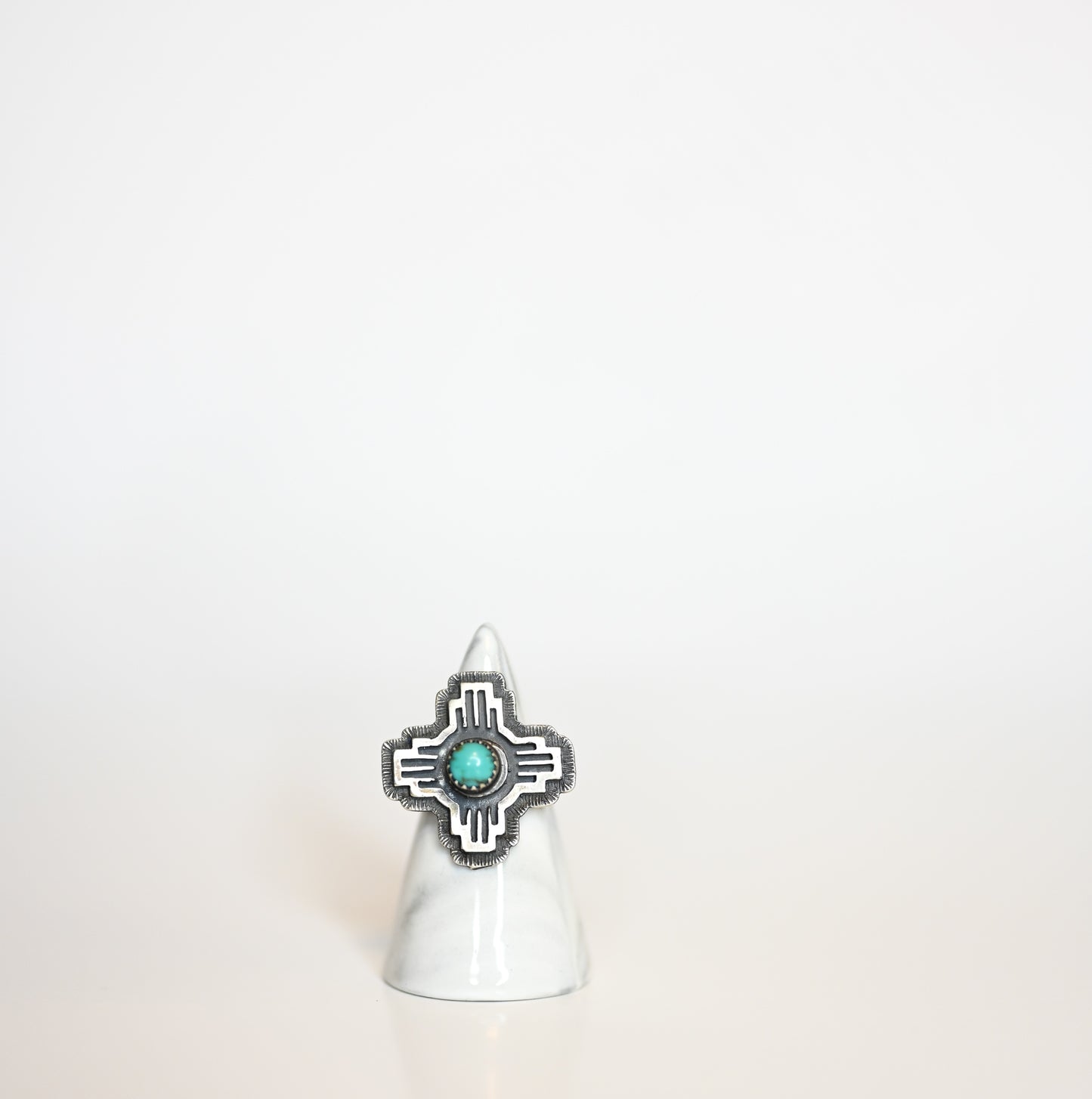 Kingman Turquoise Ring ZIA | Size 6.5, 7.5, 9