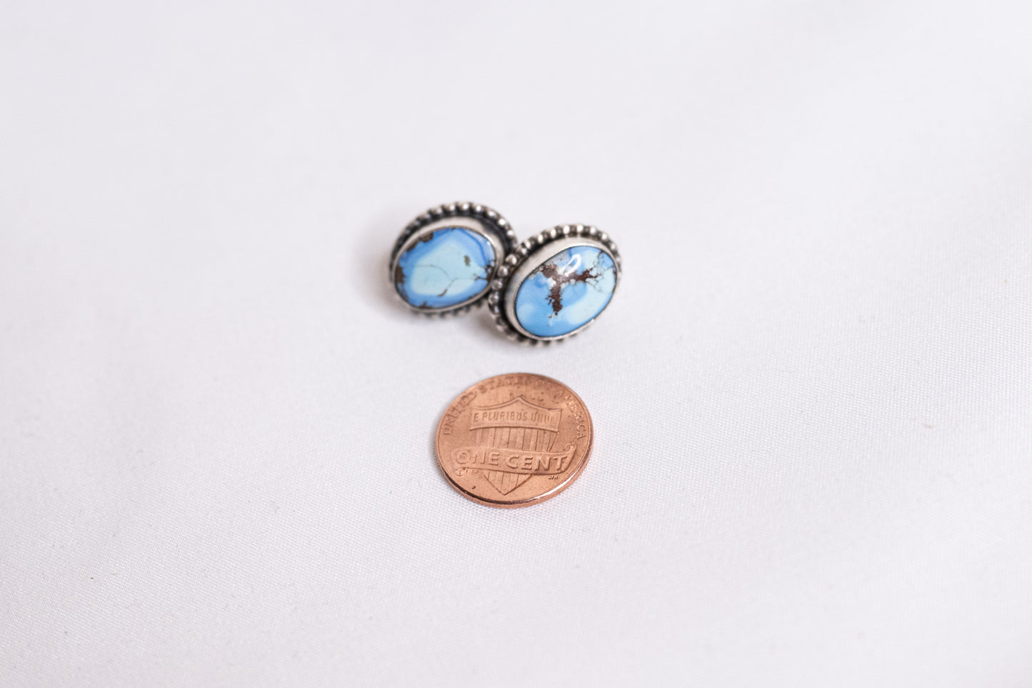 Golden Hill Turquoise Stud Earrings